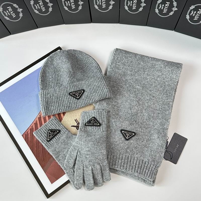 Prada Scarf Hat Gloves  (268)