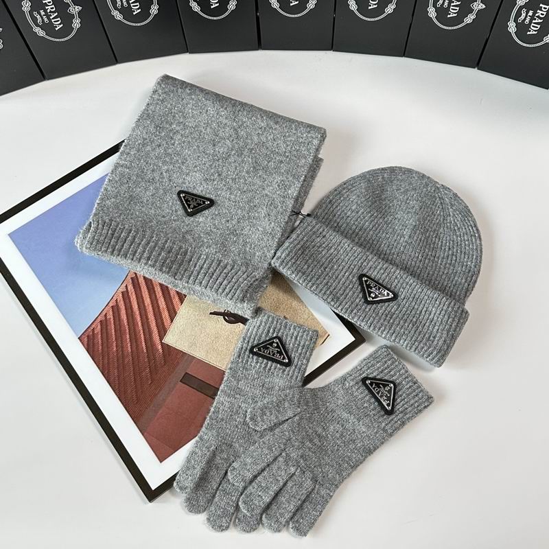 Prada Scarf Hat Gloves  (270)