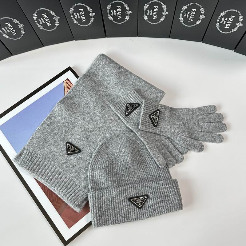 Prada Scarf Hat Gloves  (271)
