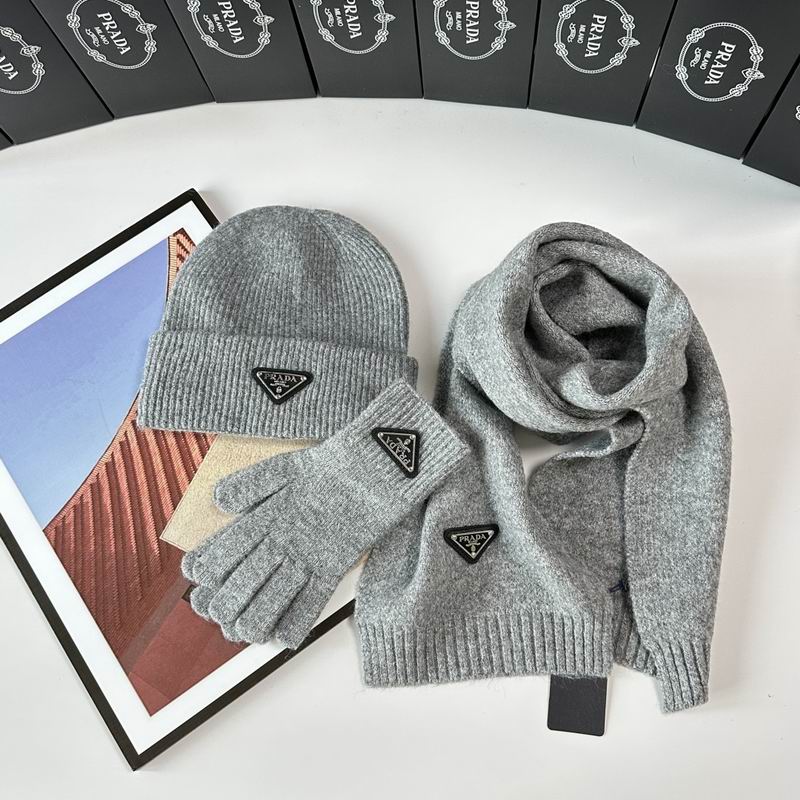 Prada Scarf Hat Gloves  (273)