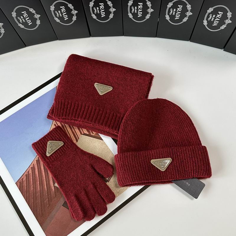 Prada Scarf Hat Gloves  (275)