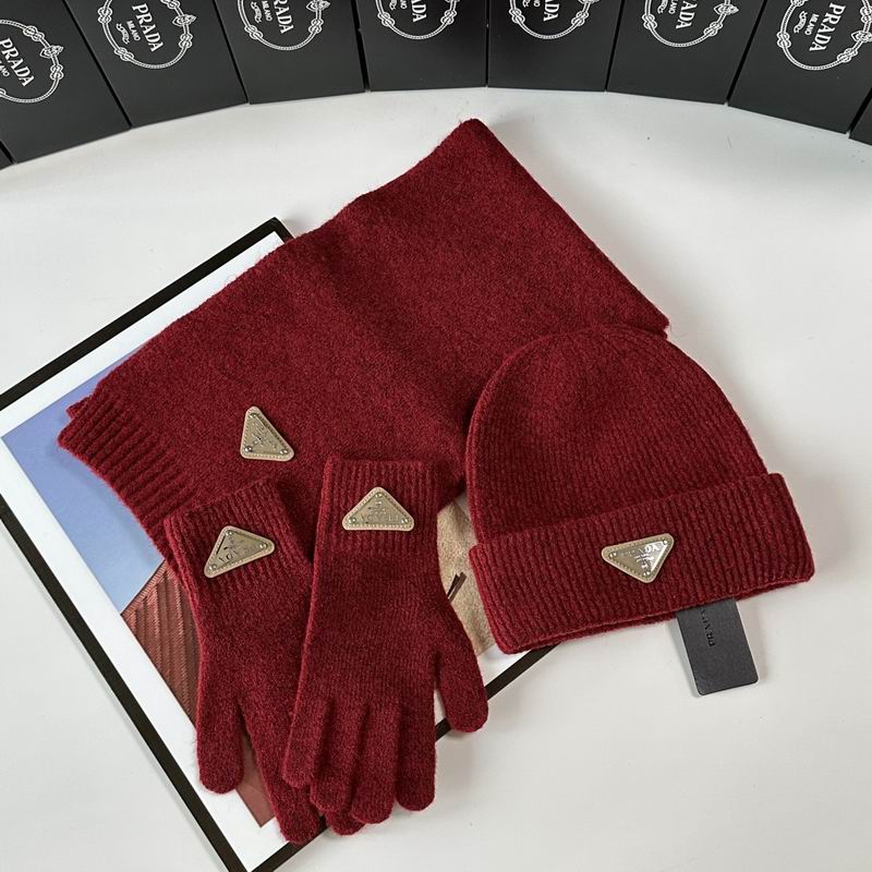 Prada Scarf Hat Gloves  (276)