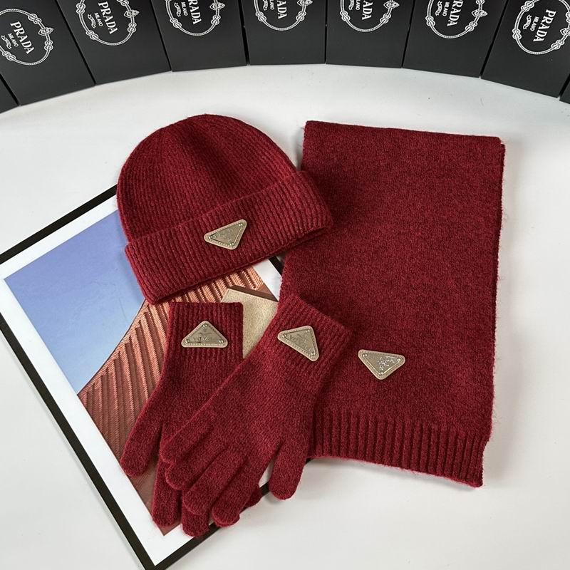 Prada Scarf Hat Gloves  (278)