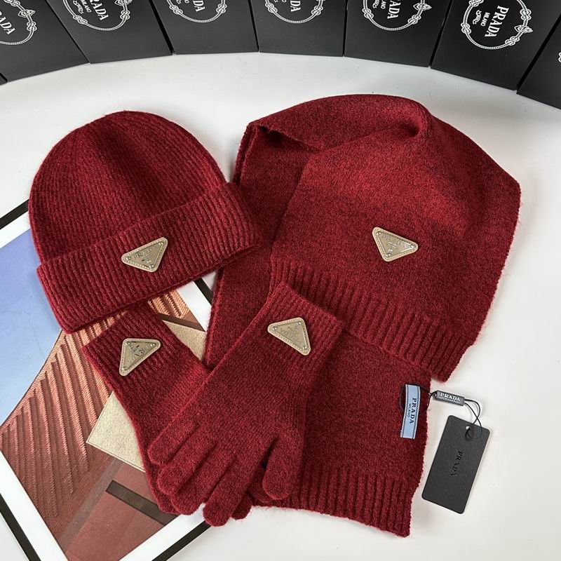 Prada Scarf Hat Gloves  (279)