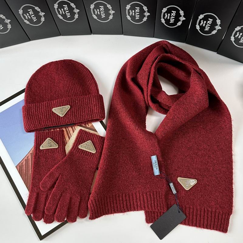 Prada Scarf Hat Gloves  (281)