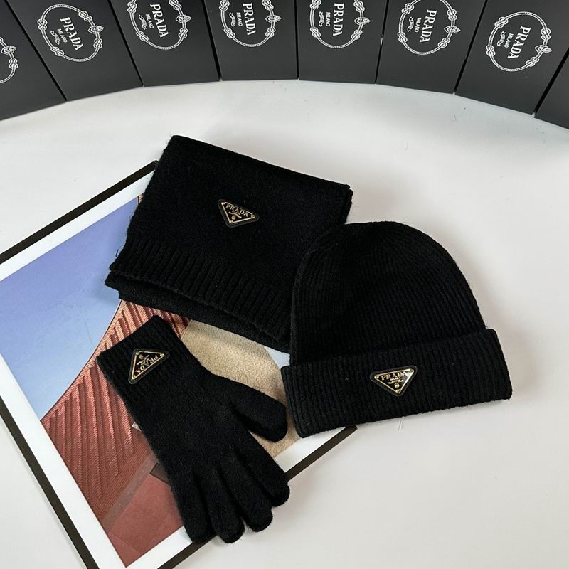 Prada Scarf Hat Gloves  (284)