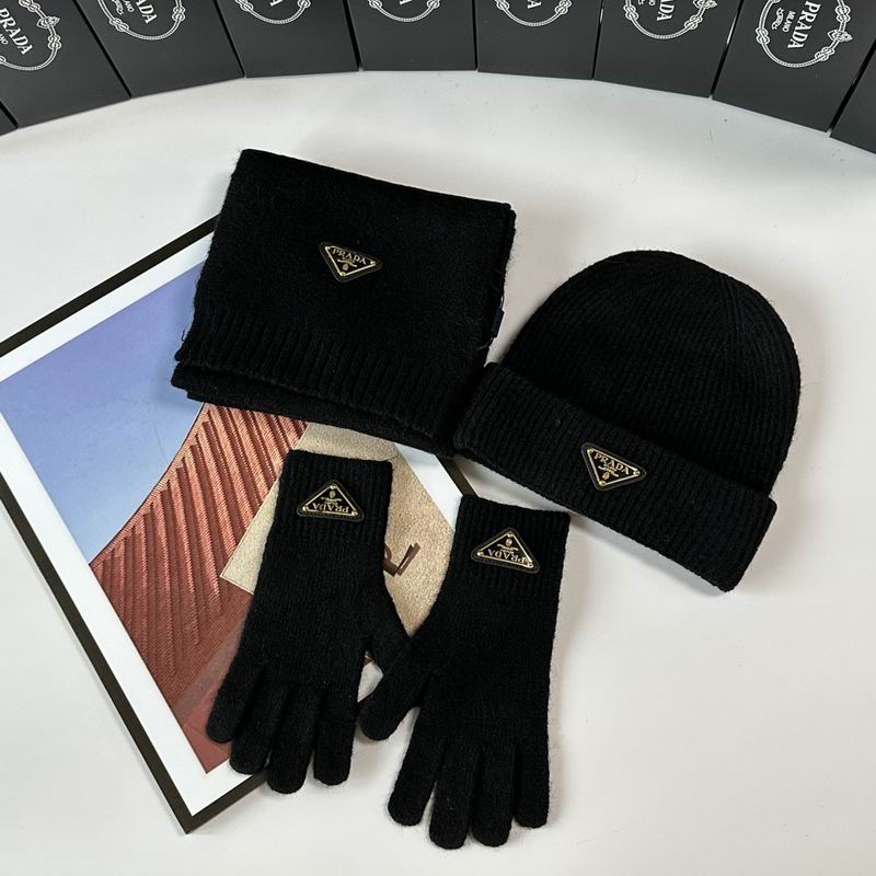Prada Scarf Hat Gloves  (285)