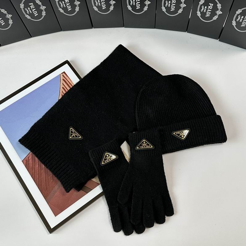 Prada Scarf Hat Gloves  (286)