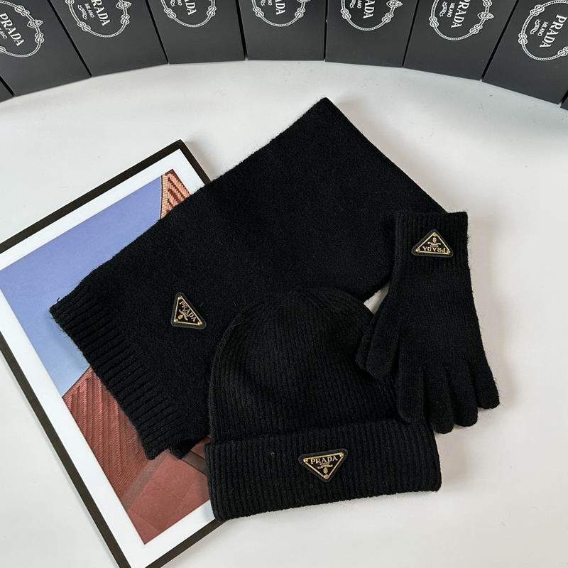 Prada Scarf Hat Gloves  (288)