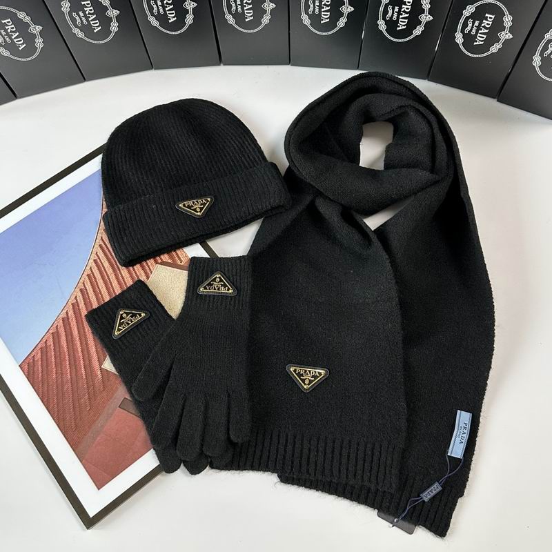 Prada Scarf Hat Gloves  (290)