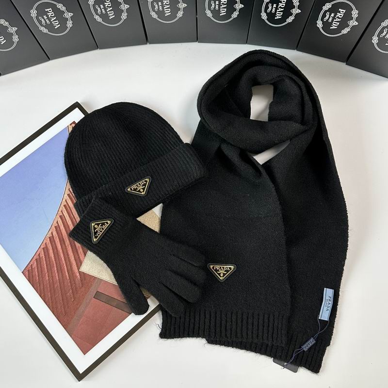Prada Scarf Hat Gloves  (291)