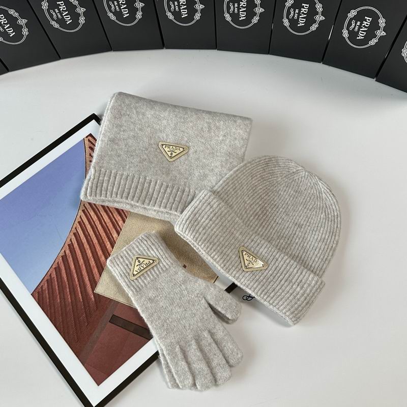 Prada Scarf Hat Gloves  (293)