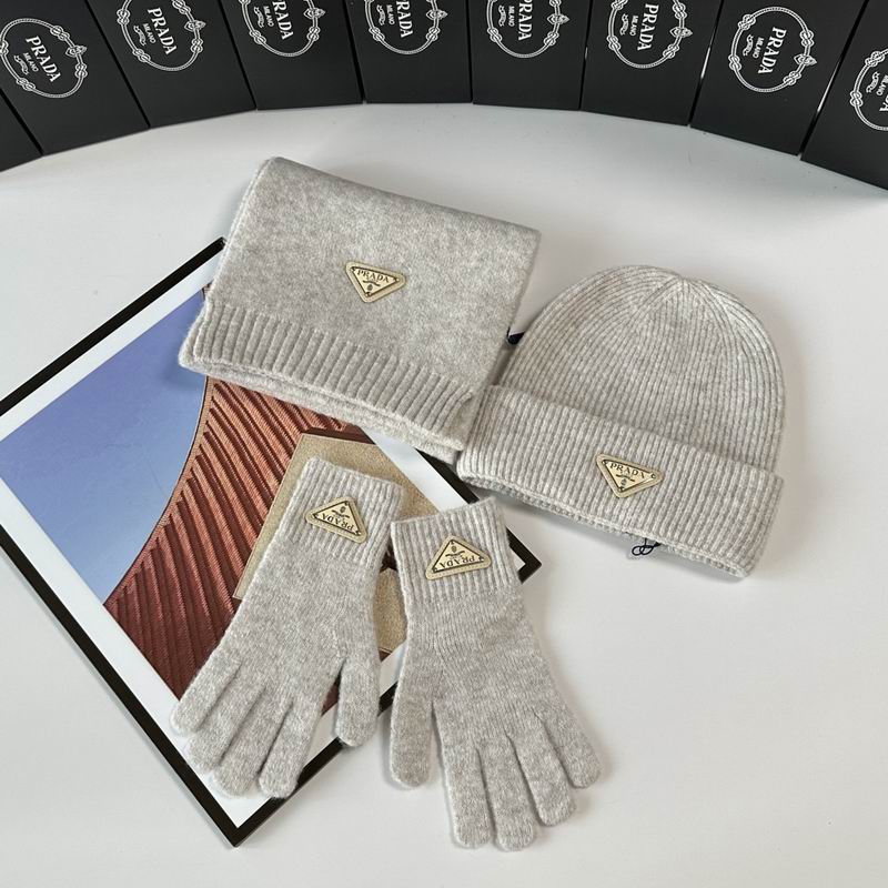 Prada Scarf Hat Gloves  (294)