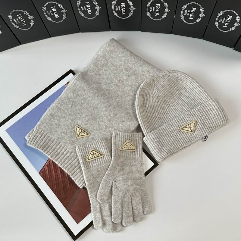 Prada Scarf Hat Gloves  (295)