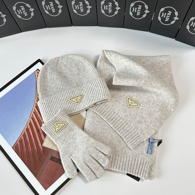 Prada Scarf Hat Gloves  (298)
