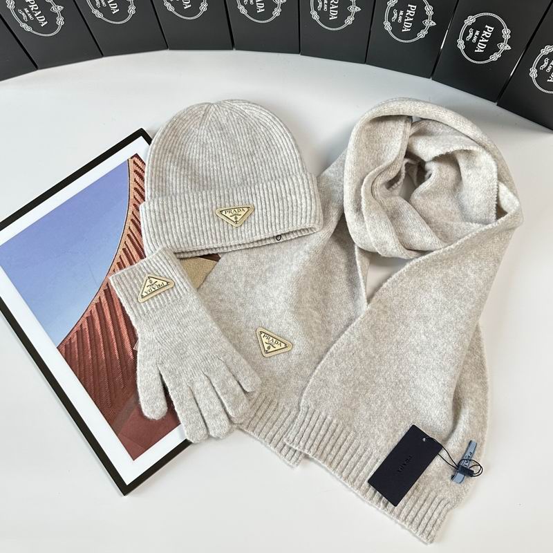 Prada Scarf Hat Gloves  (299)
