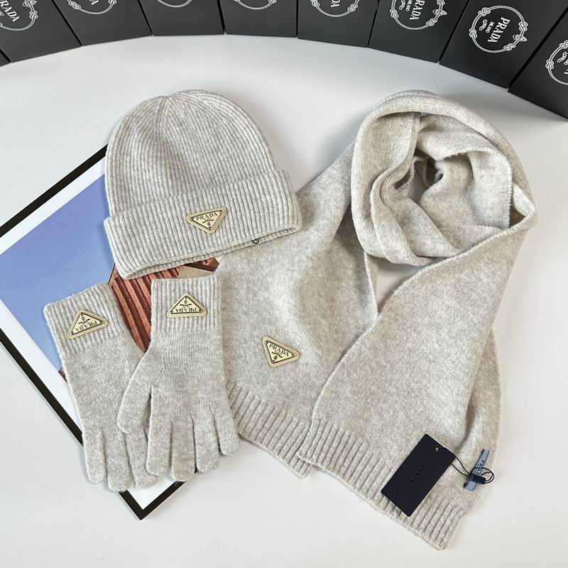 Prada Scarf Hat Gloves  (300)