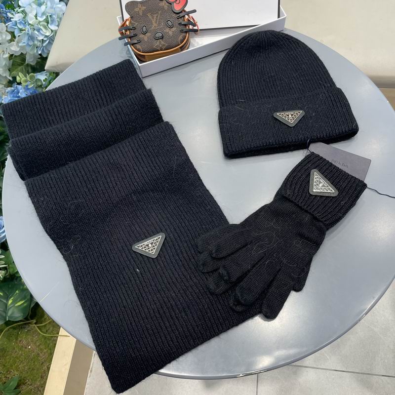 Prada Scarf Hat Gloves  (93)