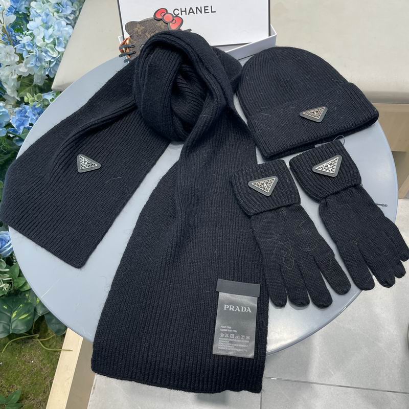 Prada Scarf Hat Gloves  (96)