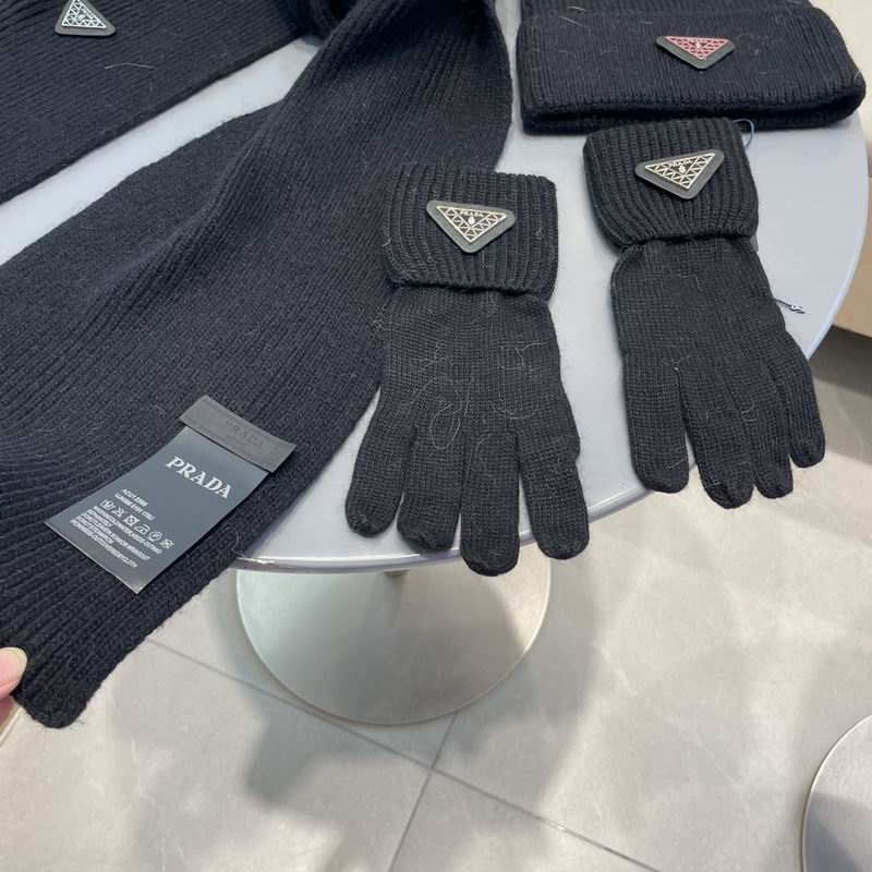 Prada Scarf Hat Gloves  (97)