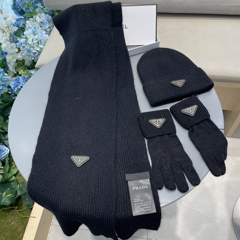 Prada Scarf Hat Gloves  (98)