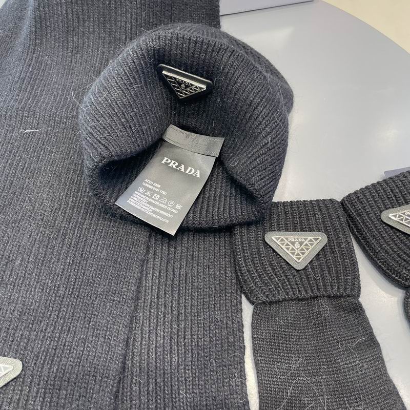 Prada Scarf Hat Gloves  (99)