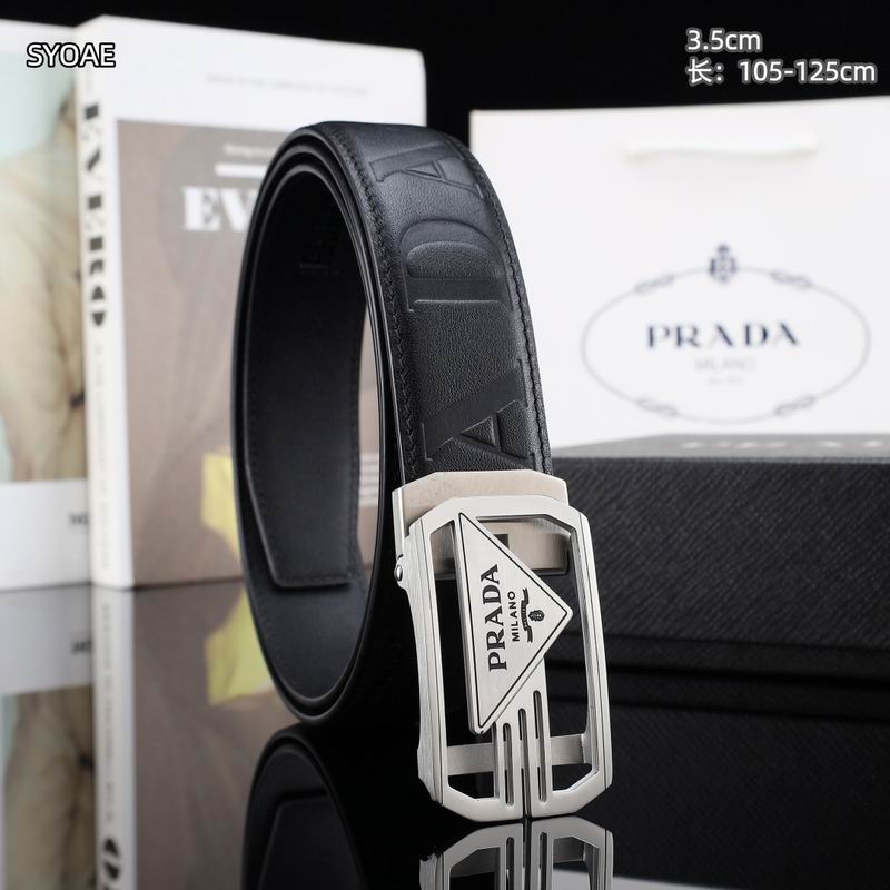 Prada belt 35mm(自动扣）X105-125cm 8L (2)