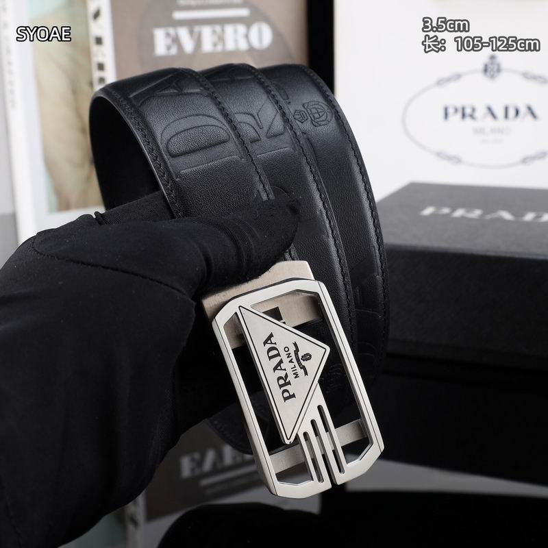 Prada belt 35mm(自动扣）X105-125cm 8L (4)