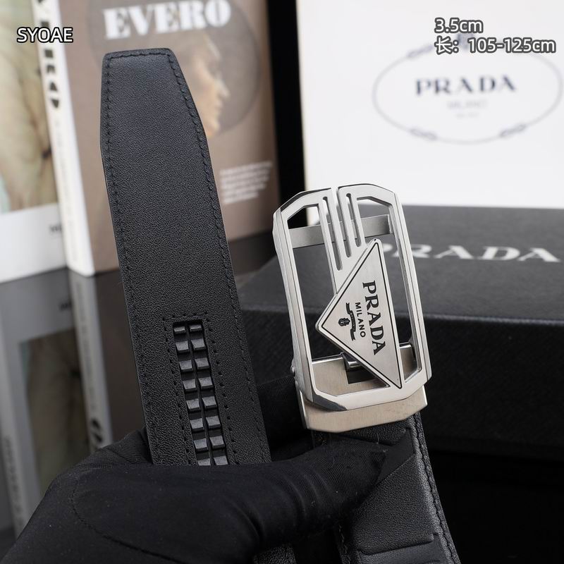 Prada belt 35mm(自动扣）X105-125cm 8L (5)