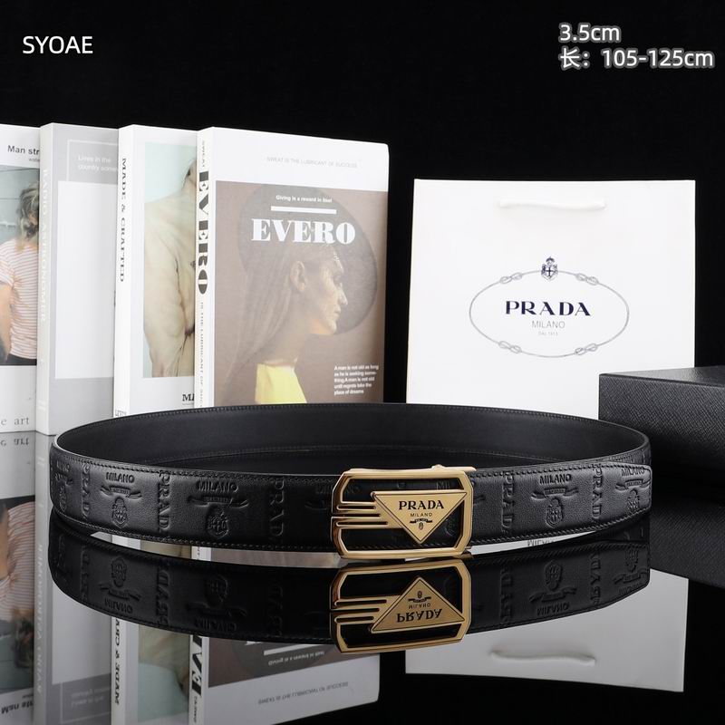 Prada belt 35mm(自动扣）X105-125cm 8L (6)