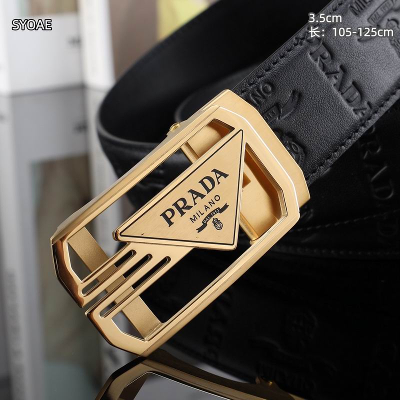 Prada belt 35mm(自动扣）X105-125cm 8L (7)