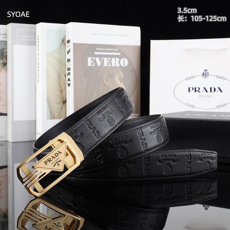 Prada belt 35mm(自动扣）X105-125cm 8L (8)