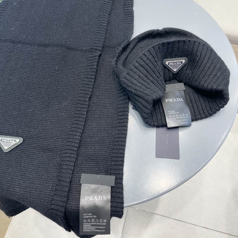 Prada scarf hat (334)