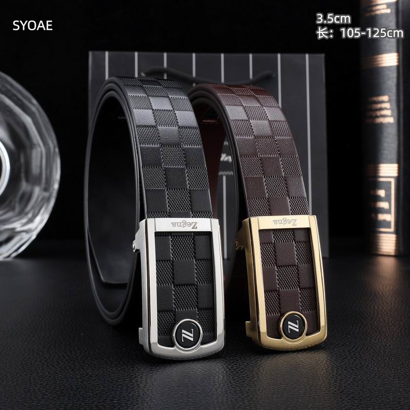 Zegna belt 35mm(自动扣）X105-125cm 8L (1)