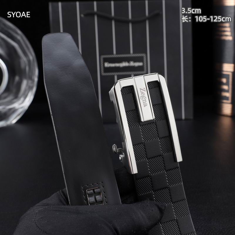 Zegna belt 35mm(自动扣）X105-125cm 8L (14)