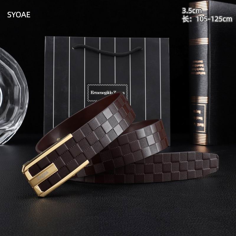 Zegna belt 35mm(自动扣）X105-125cm 8L (17)