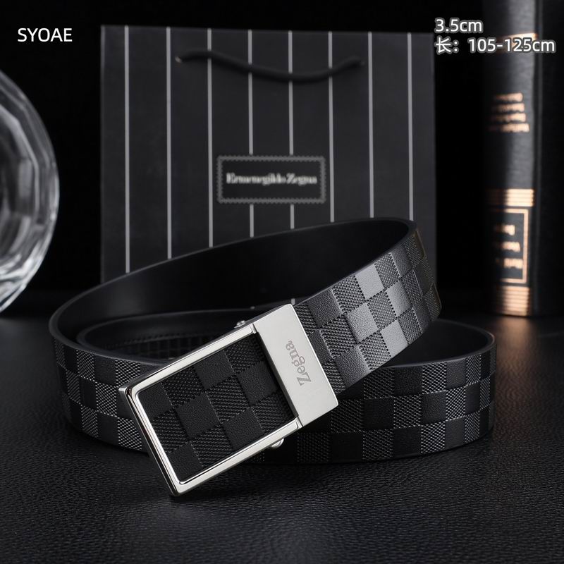 Zegna belt 35mm(自动扣）X105-125cm 8L (30)