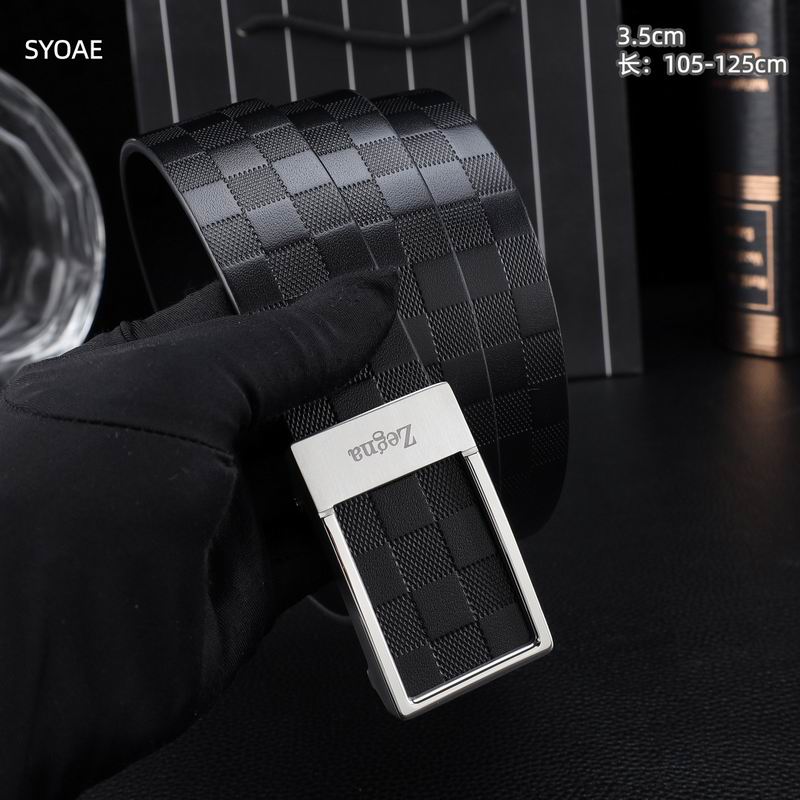 Zegna belt 35mm(自动扣）X105-125cm 8L (31)