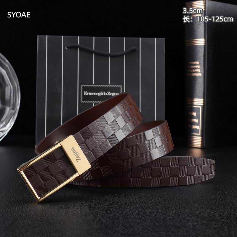 Zegna belt 35mm(自动扣）X105-125cm 8L (34)