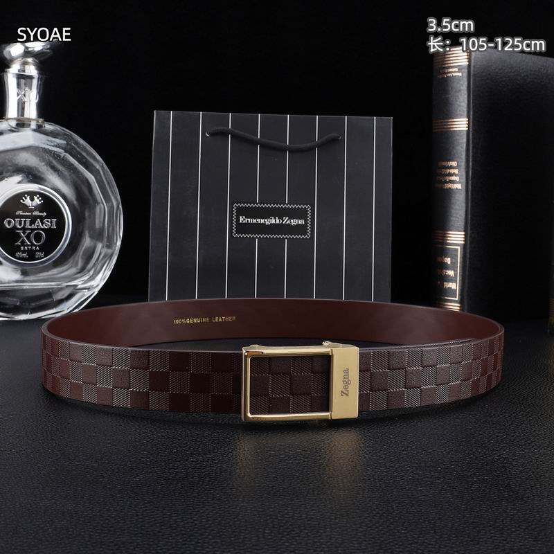 Zegna belt 35mm(自动扣）X105-125cm 8L (36)
