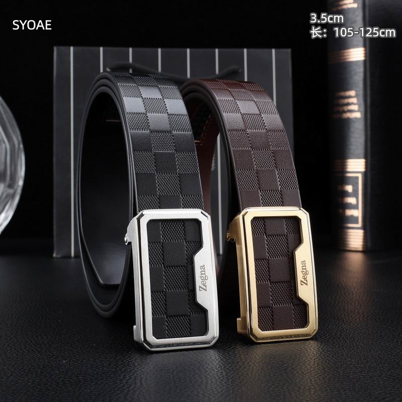 Zegna belt 35mm(自动扣）X105-125cm 8L (37)