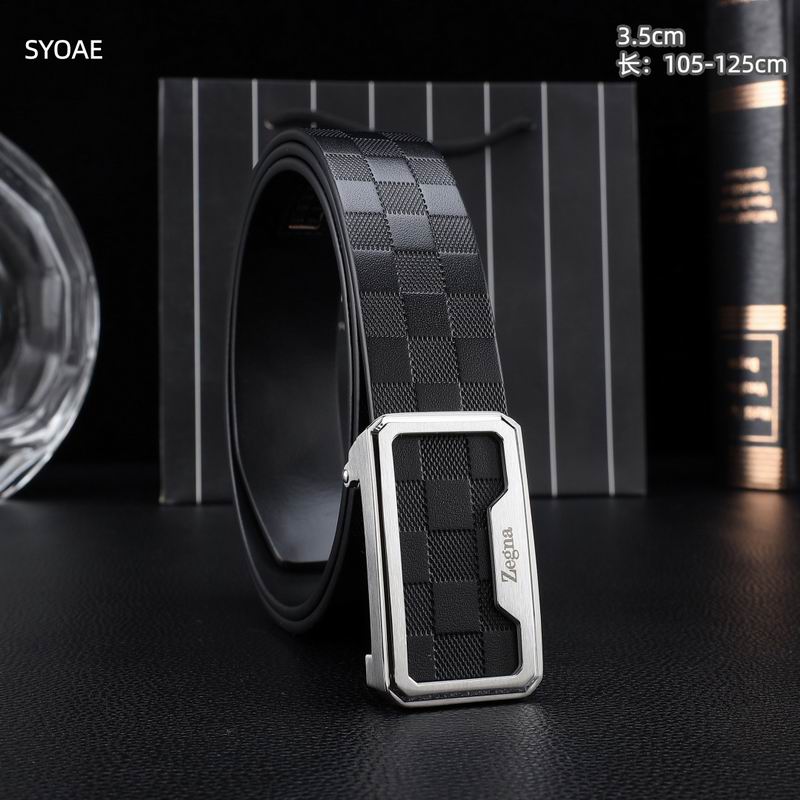 Zegna belt 35mm(自动扣）X105-125cm 8L (38)
