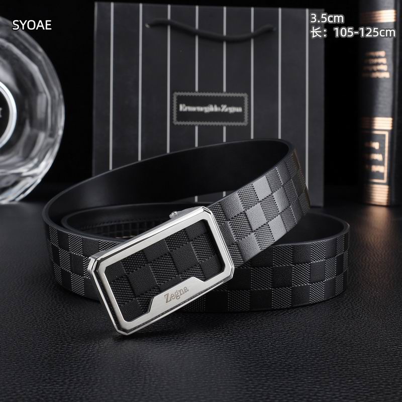 Zegna belt 35mm(自动扣）X105-125cm 8L (39)