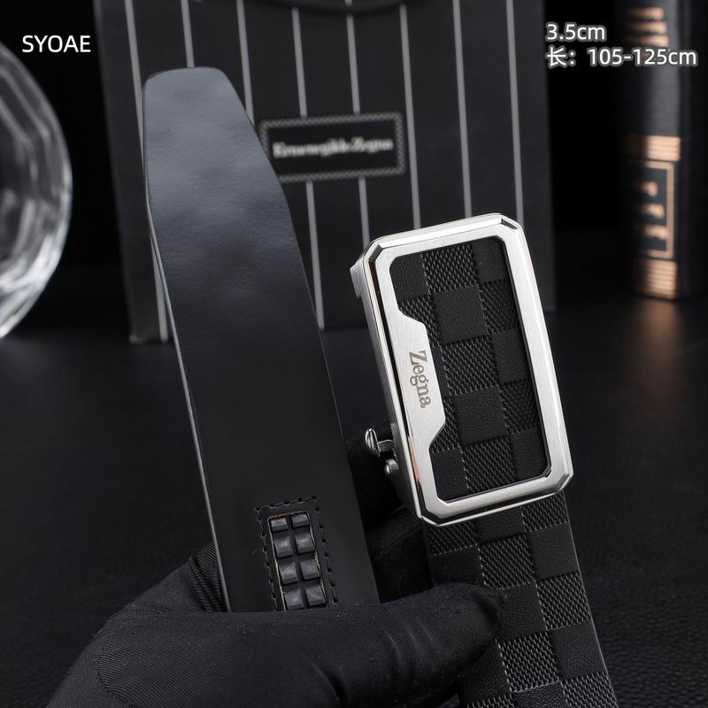 Zegna belt 35mm(自动扣）X105-125cm 8L (41)