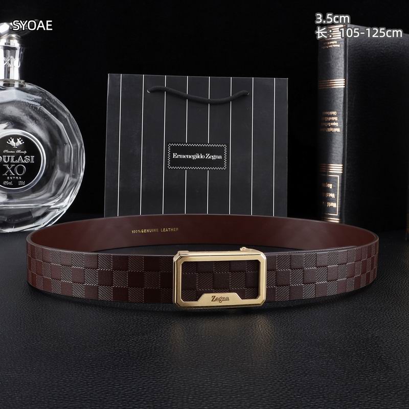 Zegna belt 35mm(自动扣）X105-125cm 8L (42)