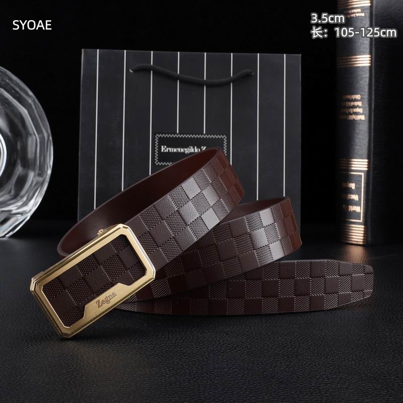 Zegna belt 35mm(自动扣）X105-125cm 8L (44)