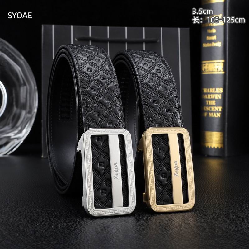 Zegna belt 35mm(自动扣）X105-125cm 8L (46)
