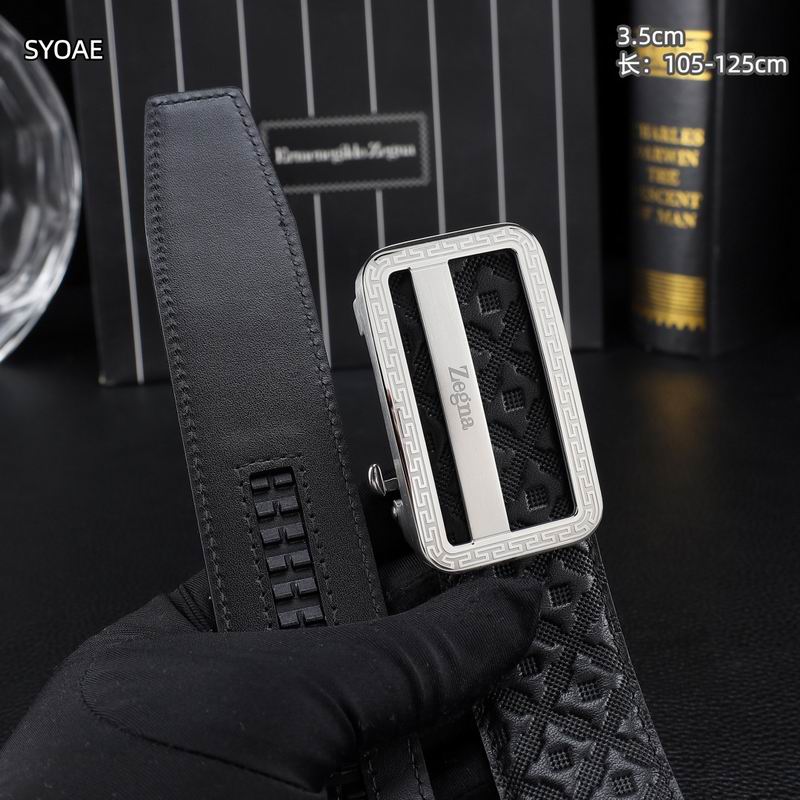 Zegna belt 35mm(自动扣）X105-125cm 8L (48)