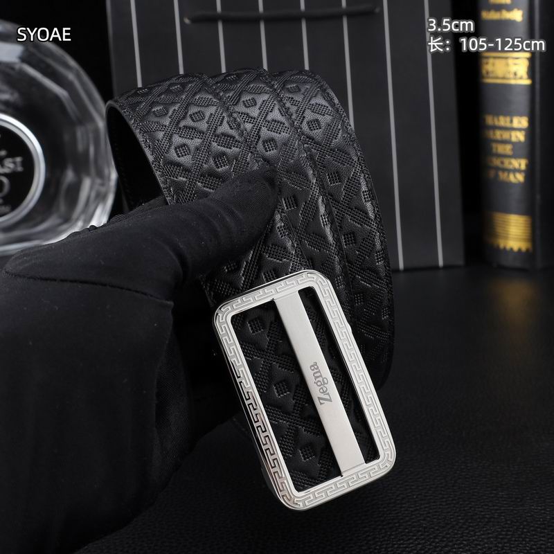 Zegna belt 35mm(自动扣）X105-125cm 8L (49)