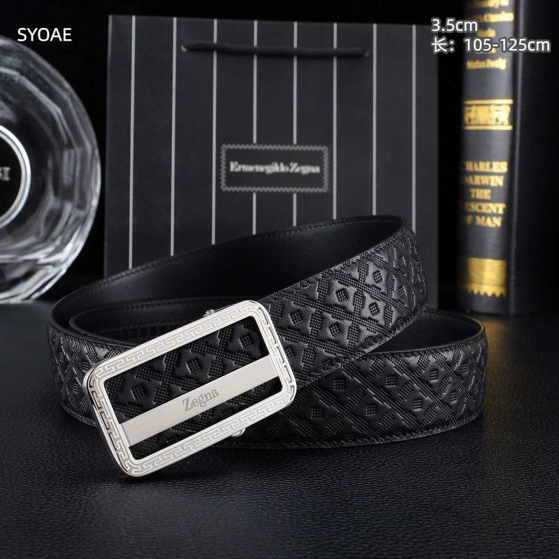 Zegna belt 35mm(自动扣）X105-125cm 8L (50)
